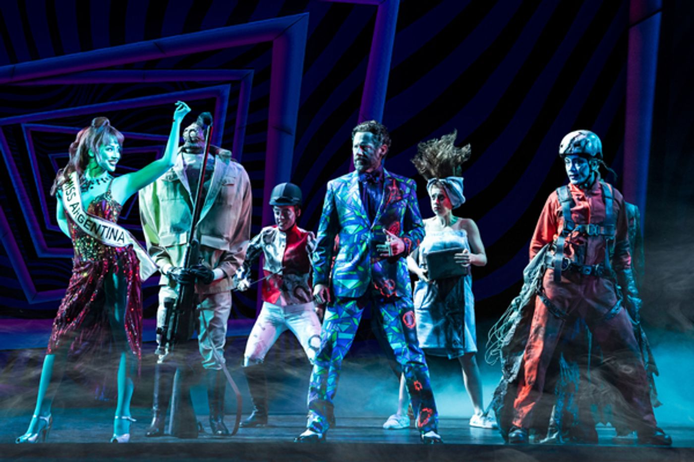 Exclusive: First Look at Justin Collette and the Cast of BEETLEJUICE on Tour  Image