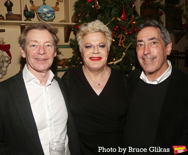 Producer Mick Perrin, Eddie Izzard and Producer Arnold Engelman Photo
