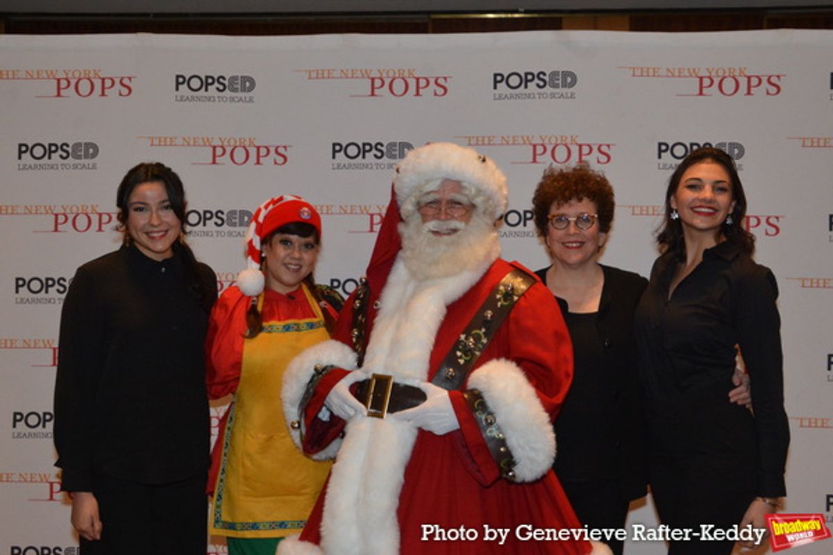 Vanessa Porras, Pumpkin Pie, Santa Claus, Judith Clurman and Maria Tramontozzi at 