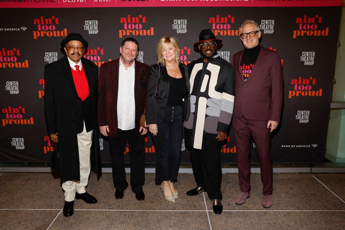 Ron Tyson, Scott Frankfurt, Sharon Frankfurt, Otis Williams and Harry Weinger at 