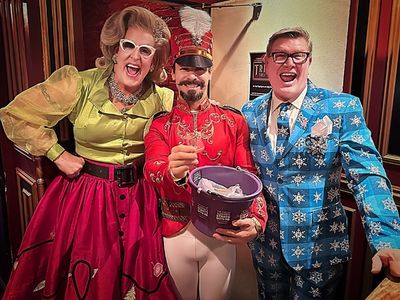Doris Dear, Nutcracker David Santiago and Jim McGinnis Photo