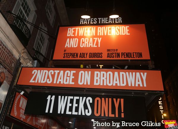 Signage at The Second Stage Hayes Theater Photo