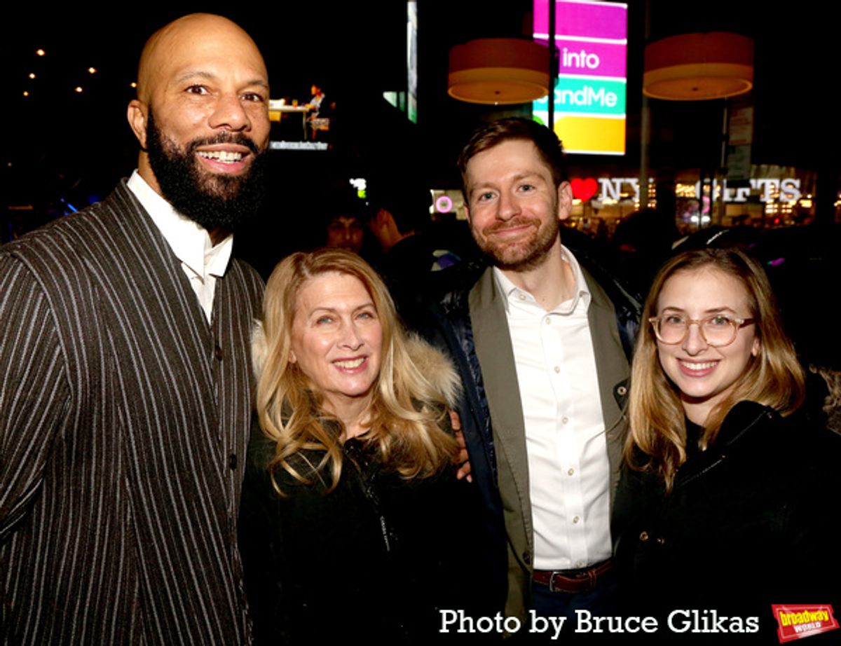 Common, Second Stage Artistic Director Carole Rothman, Alex Levine and Molly Forster at 