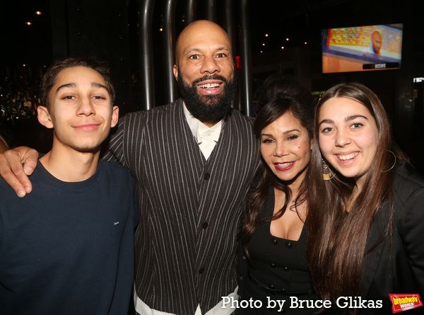 Luca Costanzo, Common, Daphne Rubim-Vega and Sophia Costanzo Photo