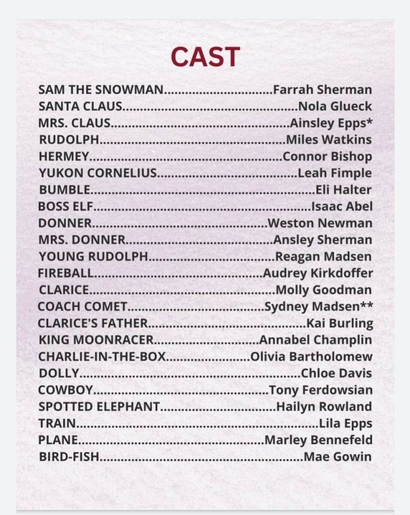 Review: RUDOLPH THE RED-NOSED REINDEER JR at Red Curtain Theatre  Image