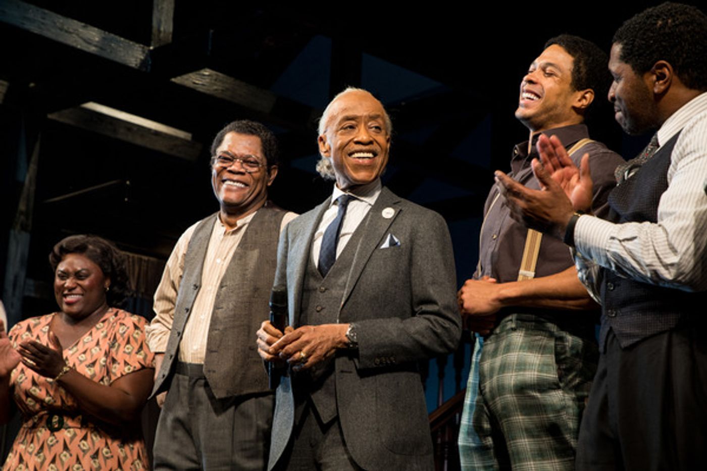 Photos: Reverend Al Sharpton Surprises Samuel L. Jackson With Birthday Cake at THE PIANO LESS  Image