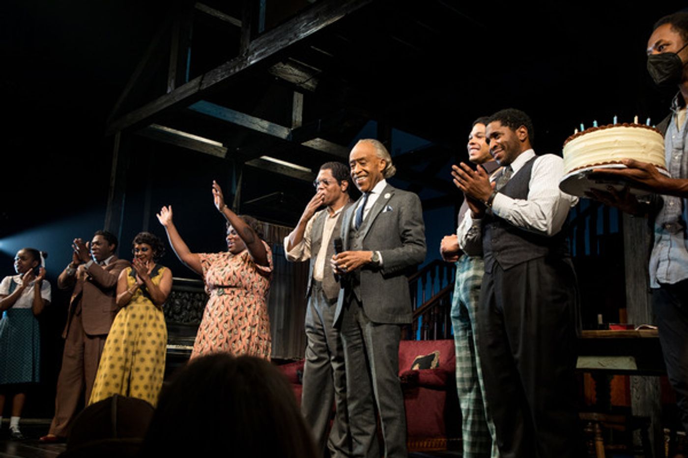 Photos: Reverend Al Sharpton Surprises Samuel L. Jackson With Birthday Cake at THE PIANO LESS  Image