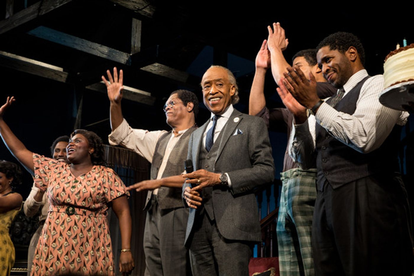 Photos: Reverend Al Sharpton Surprises Samuel L. Jackson With Birthday Cake at THE PIANO LESS  Image