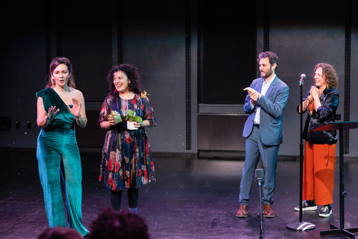 Rachel Spencer Hewitt, Shanta Thake, Arian Moayed & Krissy Shields at 