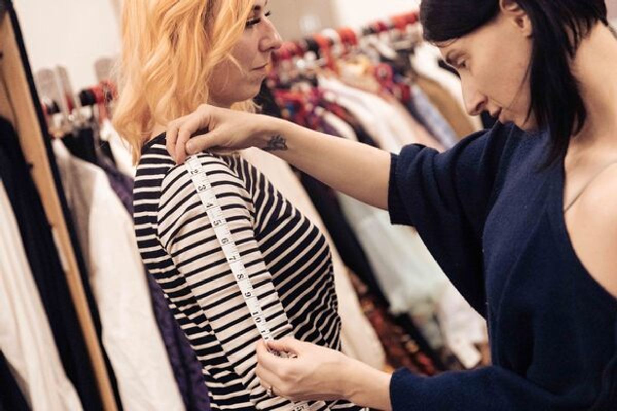 Costume Supervisor Michelle Bristow and Shoni Wilkinson at 