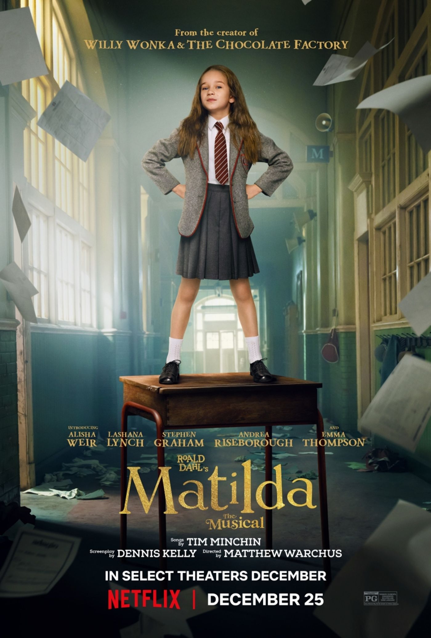 Streaming Review: From Broadway & Into The Online Stream ROALD DAHL'S MATILDA THE MUSICAL Is Delicious Darkness On Netflix  Image
