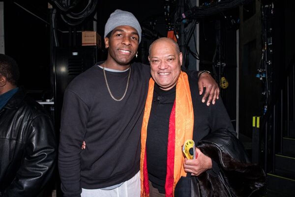 Khris Davis and Laurence Fishburne at 