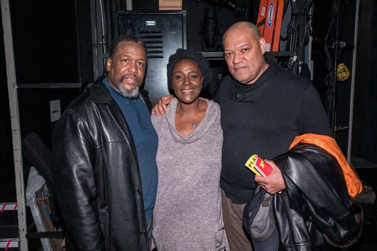 Wendell Pierce, Sharon D. Clarke, and Laurence Fishburne at 