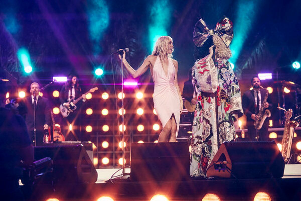 Miley Cyrus and Sia at 