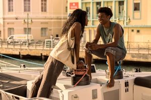Carlacia Grant as Cleo, Jonathan Daviss as Pope Photo