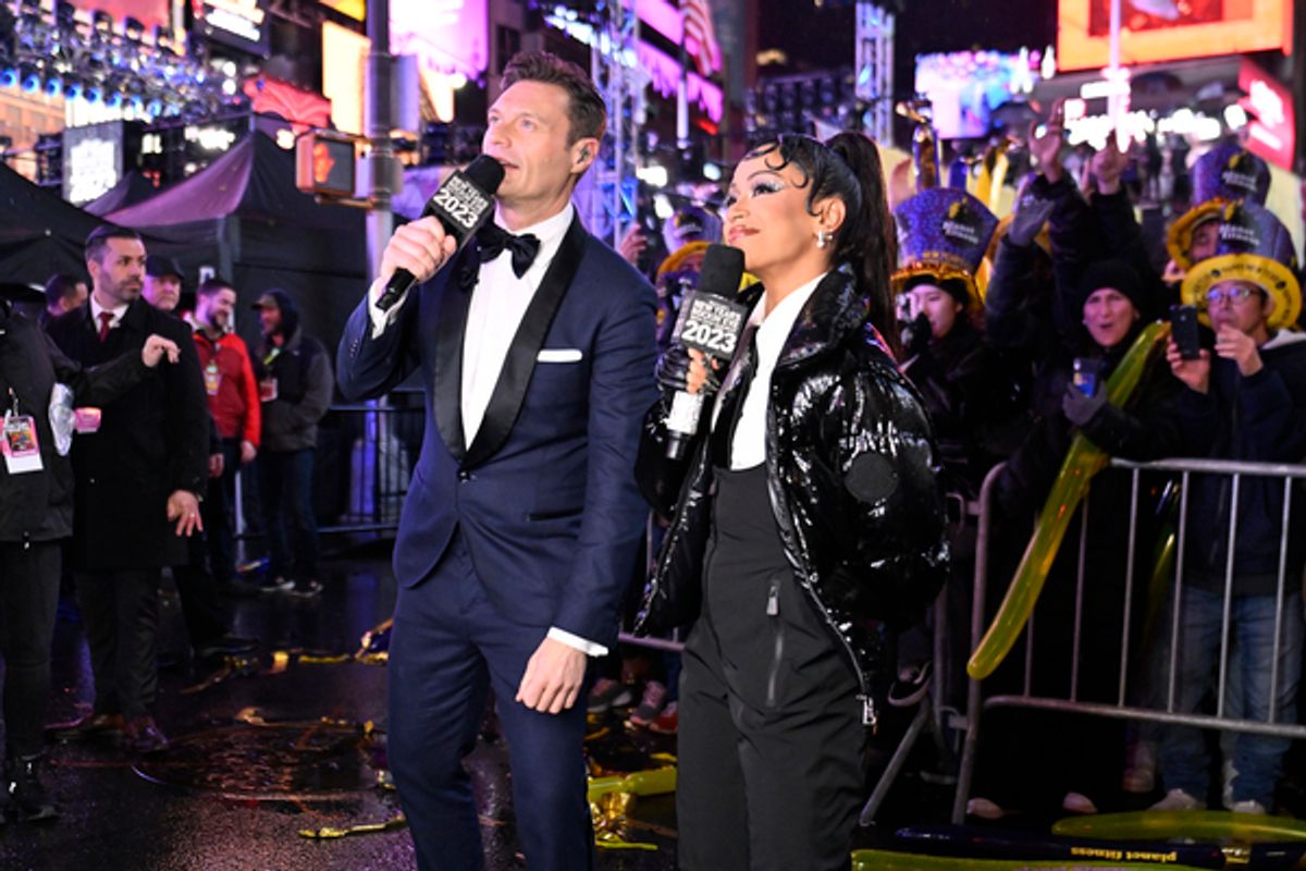 Ryan Seacrest and Liza Koshy at 