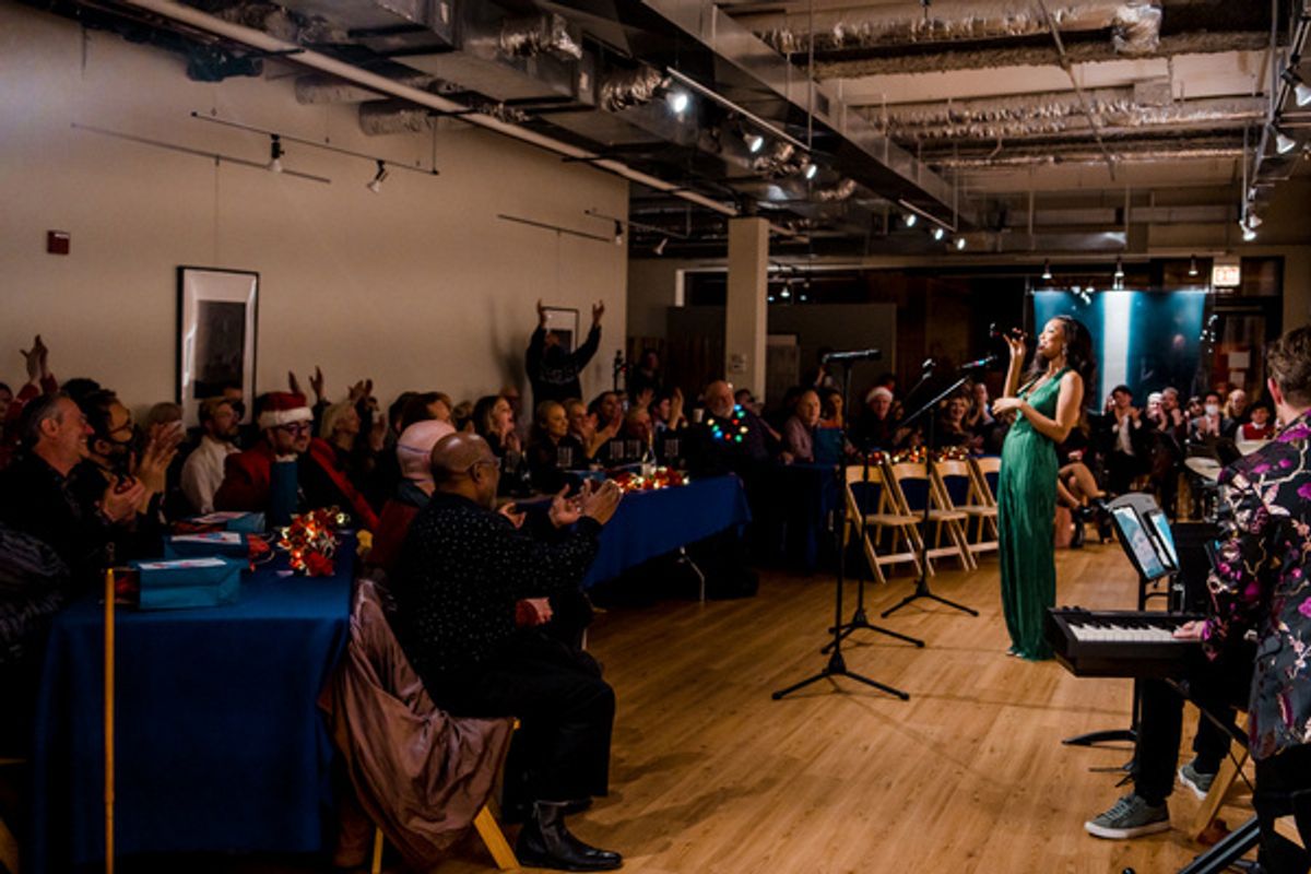 Aeriel Williams sings All I Want For Christmas Is You. (Photo by Elizabeth Stenholt) at 