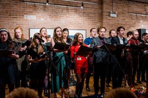 The choir joins in on O Holy Night, featuring Morgan Schoenecker, Lizzy Murray, Isabella Andrews, Bridget Adams-King, Maddy Kelly, Emily Holland, Bella Blackshaw, Mackenzie Maples, Shea Hopkins, Jonah @ BroadwayWorld The choir joins in on O Holy Night, featuring Morgan Schoenecker, Lizzy Murray, Isabe Photo