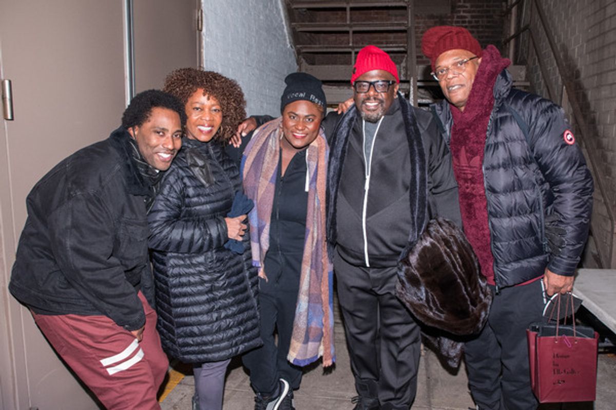 Alfre Woodard and Cedric the Entertainer at The Piano Lesson  at 