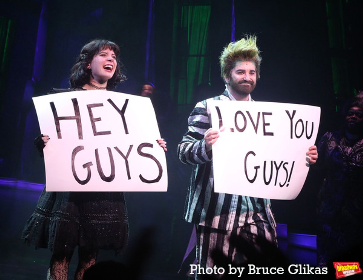 Elizabeth Teeter and Alex Brightman at 