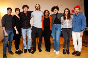 The cast with Keith Bunin and Tyne Rafaeli Photo