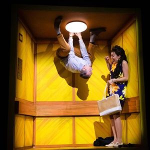 Jesse Swimm (Oscar Lindquist) the neurotic accountant and love interest has audiences rolling in the aisles. @ BroadwayWorld Jesse Swimm (Oscar Lindquist) the neurotic accountant and love interest has audiences Photo