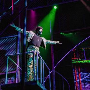 Standouts include Brett Sturgis (Daddy Brubeck) with his "The Rhythm of Life” production number that electrifies the audience. @ BroadwayWorld Standouts include Brett Sturgis (Daddy Brubeck) with his "The Rhythm of Life” produ Photo