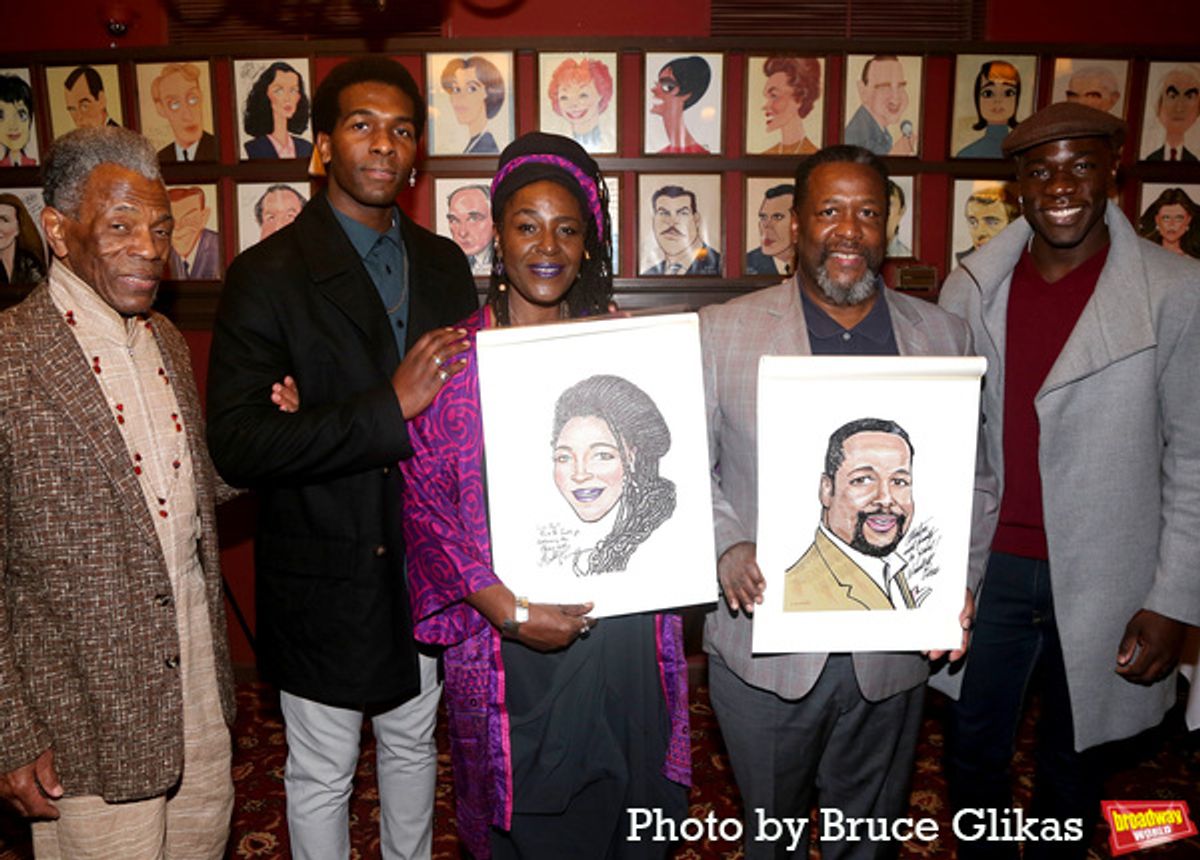 Andre De Shields, Khris Davis, Sharon D Clarke, Wendell Pierce and McKinley Belcher III at 
