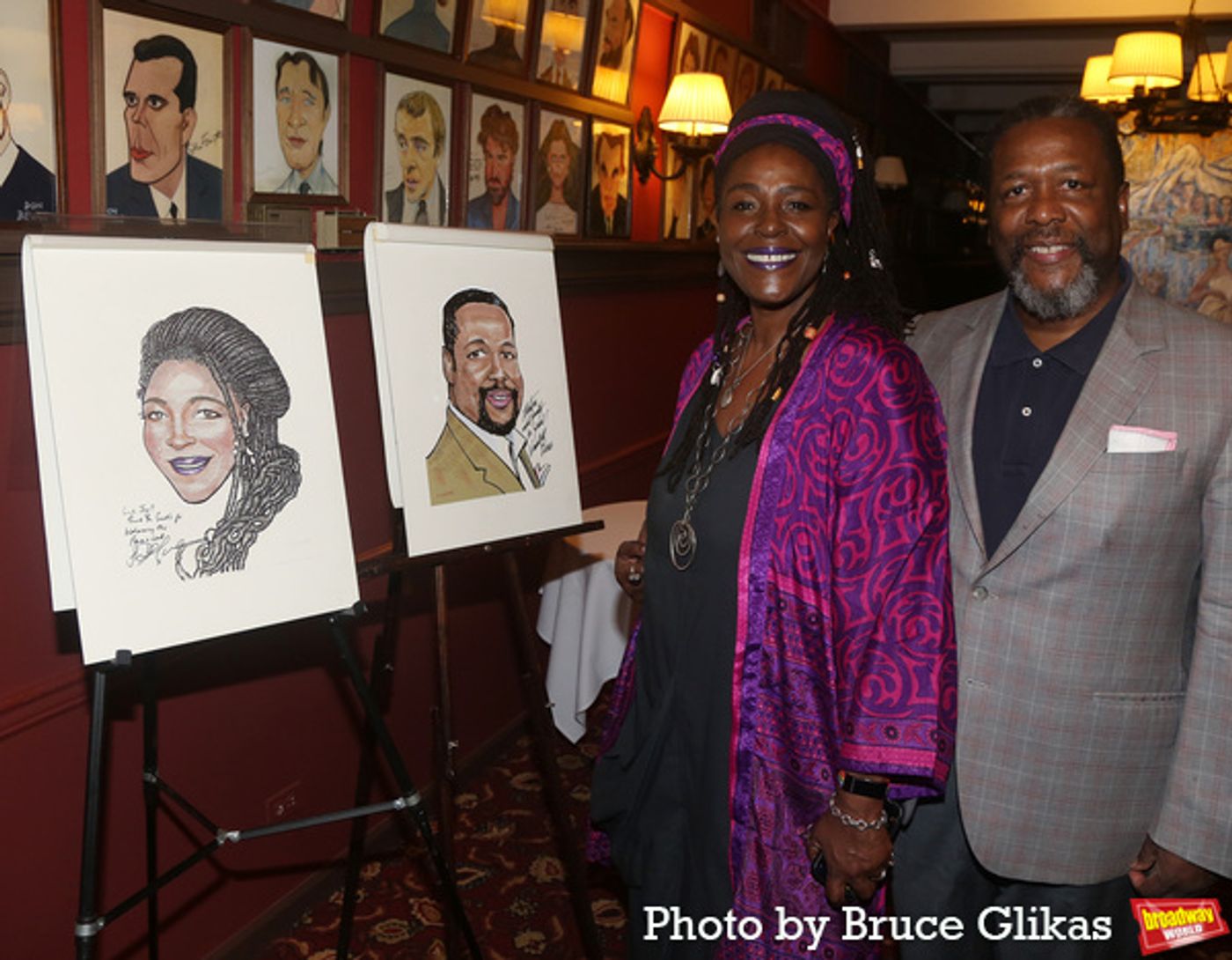 Photos: Sharon D. Clarke and Wendell Pierce Get Honored With Portraits at Sardi's  Image