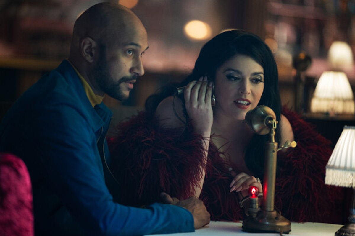 Keegan-Michael Key and Cecily Strong at 