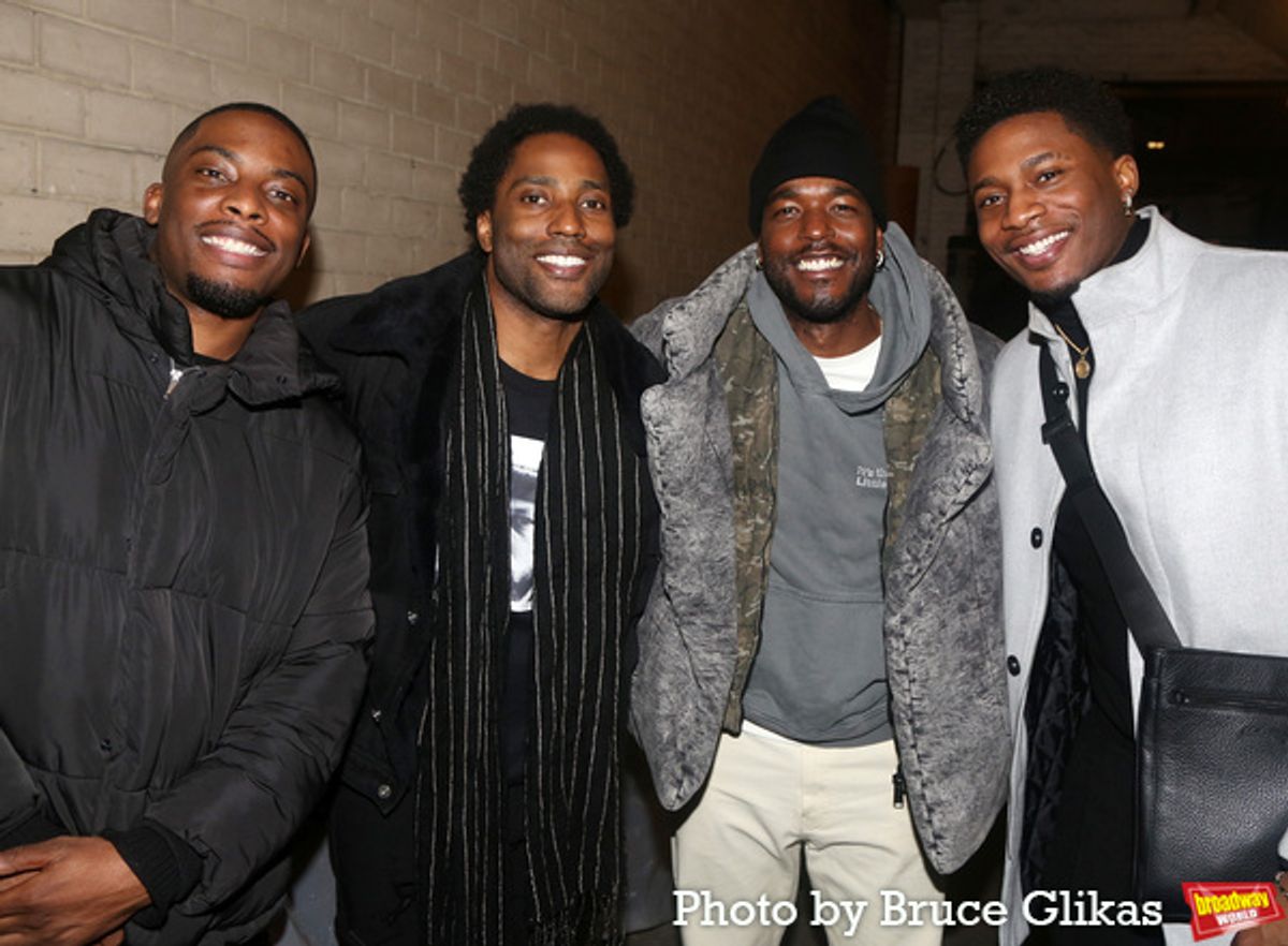 Woody McClain, John David Washington, Luke James and Da'Vinchi  at 