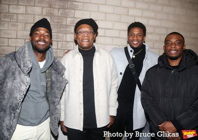 Luke James, Samuel L. Jackson, Da'Vinchi and Woody McClain  Photo