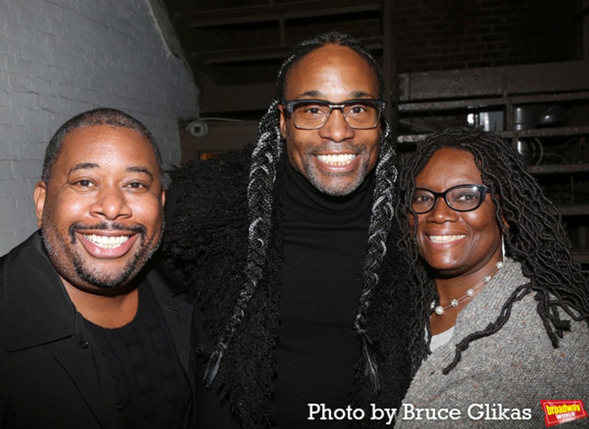 BCEFA Board of Trustees Producer Brian Moreland, Billy Porter and Production Stage Manager Beverly Jenkins  at 