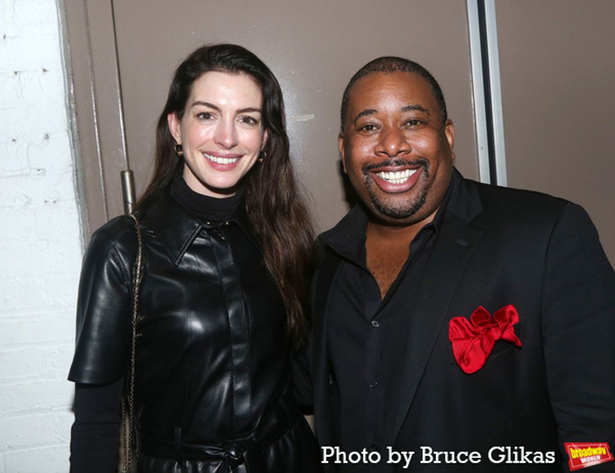 Anne Hathaway and Producer Brian Moreland  at 