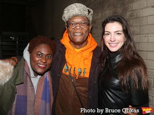 Danielle Brooks, Samuel L. Jackson and Anne Hathaway @ BroadwayWorld Danielle Brooks, Samuel L. Jackson and Anne Hathaway Photo