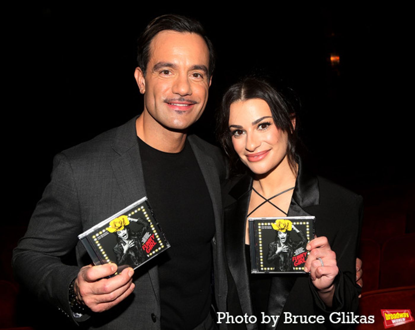 Photos: Go Inside the FUNNY GIRL Cast Album Signing with Lea Michele, Ramin Karimloo, Tovah Feldshuh, & Jared Grimes  Image