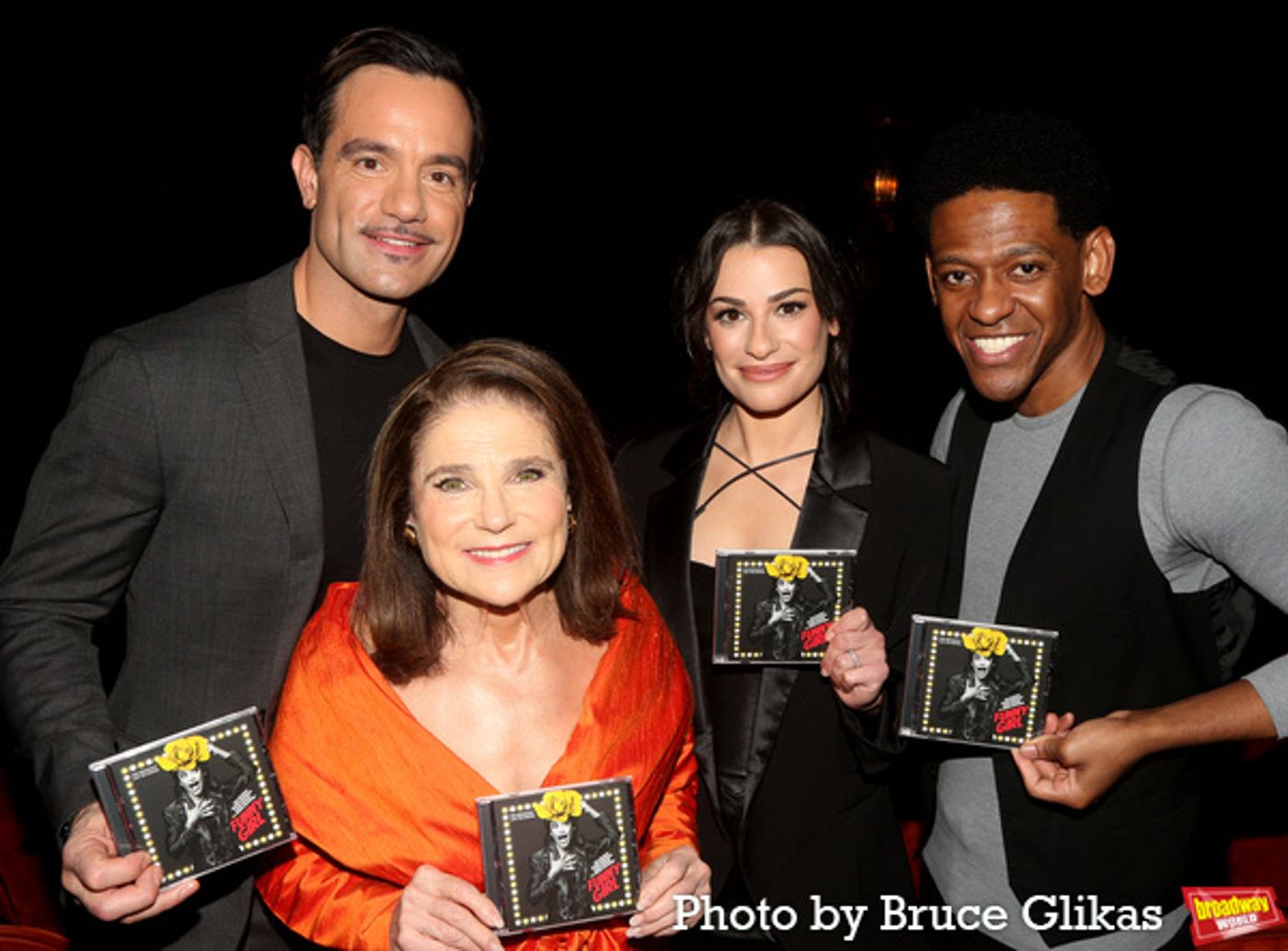 Photos: Go Inside the FUNNY GIRL Cast Album Signing with Lea Michele, Ramin Karimloo, Tovah Feldshuh, & Jared Grimes  Image