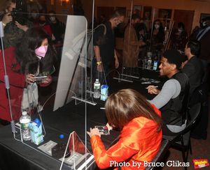Tovah Feldshuh, Jared Grimes and Ramin Karimloo,  Photo