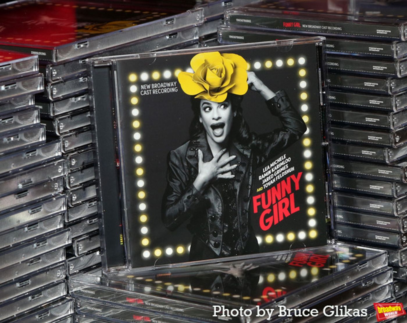 Photos: Go Inside the FUNNY GIRL Cast Album Signing with Lea Michele, Ramin Karimloo, Tovah Feldshuh, & Jared Grimes  Image