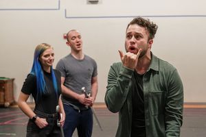 Trey Harrington with Emily Catalfamo and Jordan Barron @ BroadwayWorld Trey Harrington with Emily Catalfamo and Jordan Barron Photo