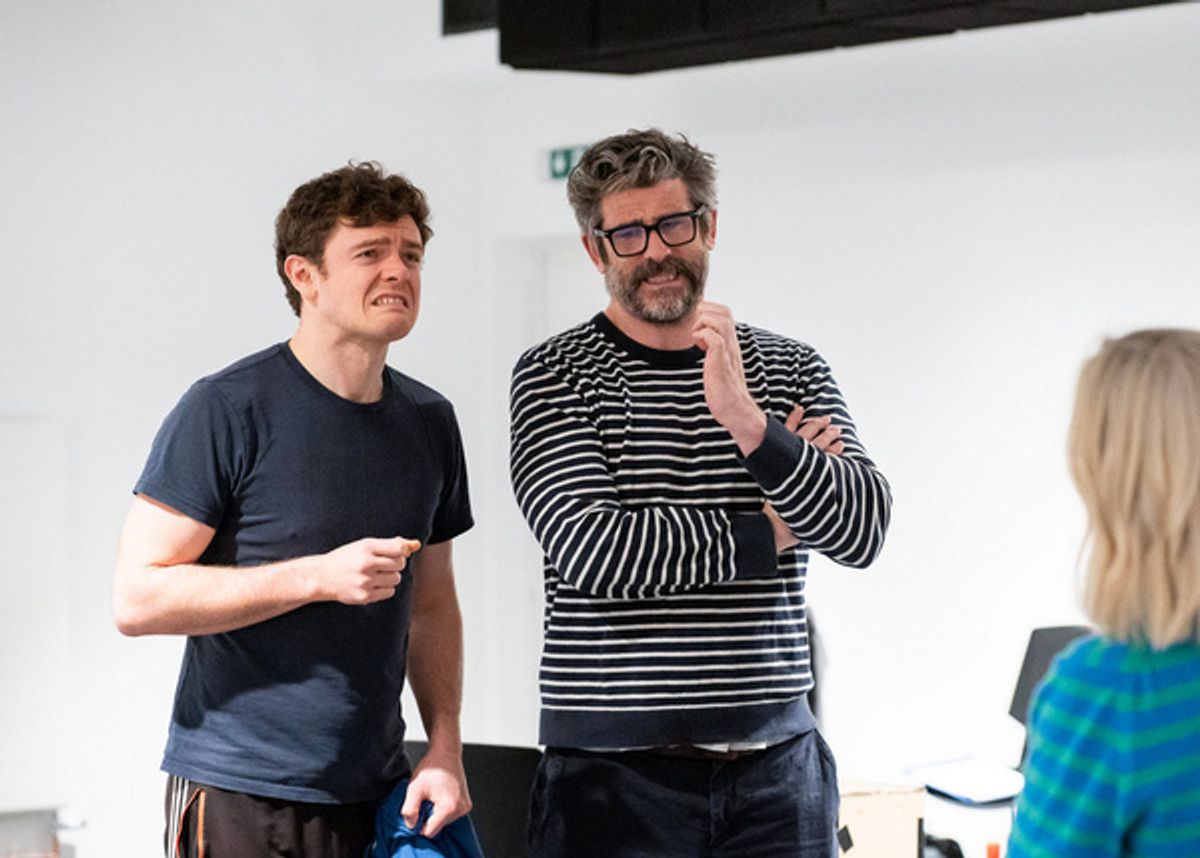 Emmet Byrne, Dan Skinner and director  Nicky Allpress at 