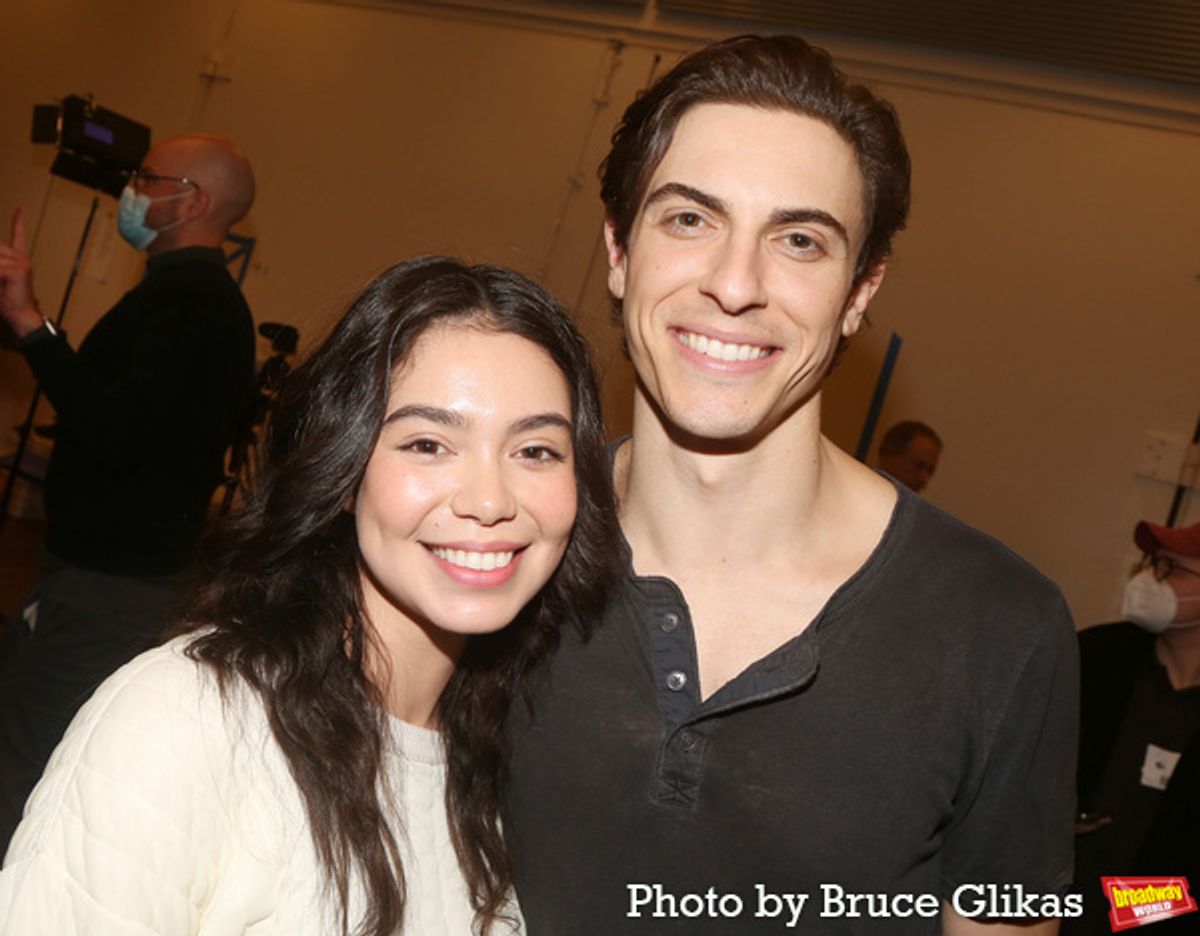 Auli'i Cravalho and Derek Klena at 