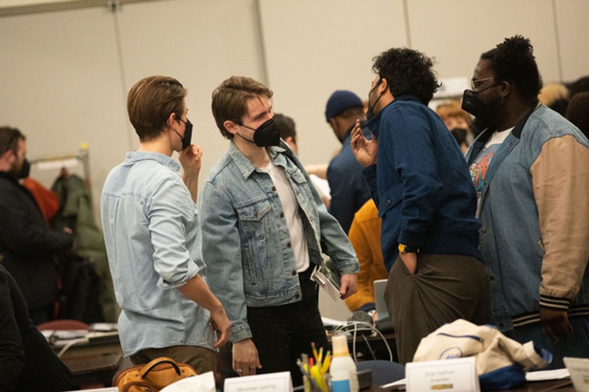 Andrew Burnap and members of the company at 