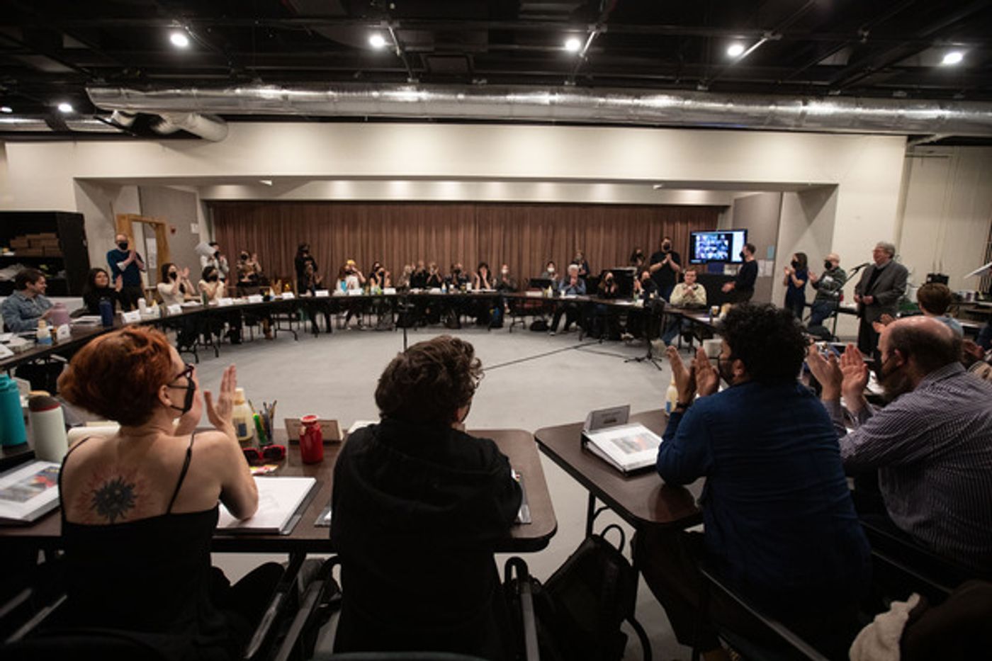Photos: First Look at Andrew Burnap, Phillipa Soo, Jordan Donica & More in Rehearsals for CAMELOT  Image