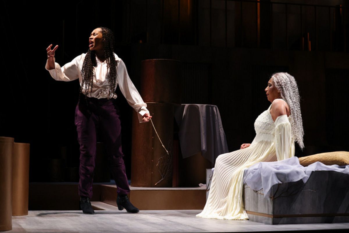 Tia James, Kathryn Hunter-Williams at 