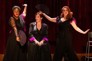 Melanye Finister, Rebecca Robbins, and Mary Elizabeth (?MB?) Scallen in BROADS. Photo Photo