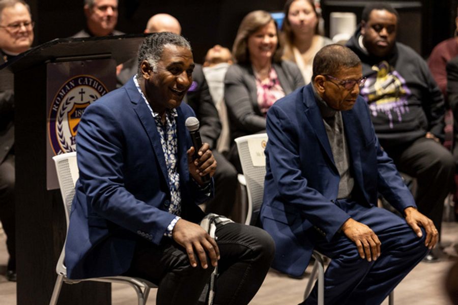 Photos: Cast Of A SOLDIER'S PLAY Joins Charles Fuller's Family At Dedication Of The Fuller Theater At Roman Catholic High School Image