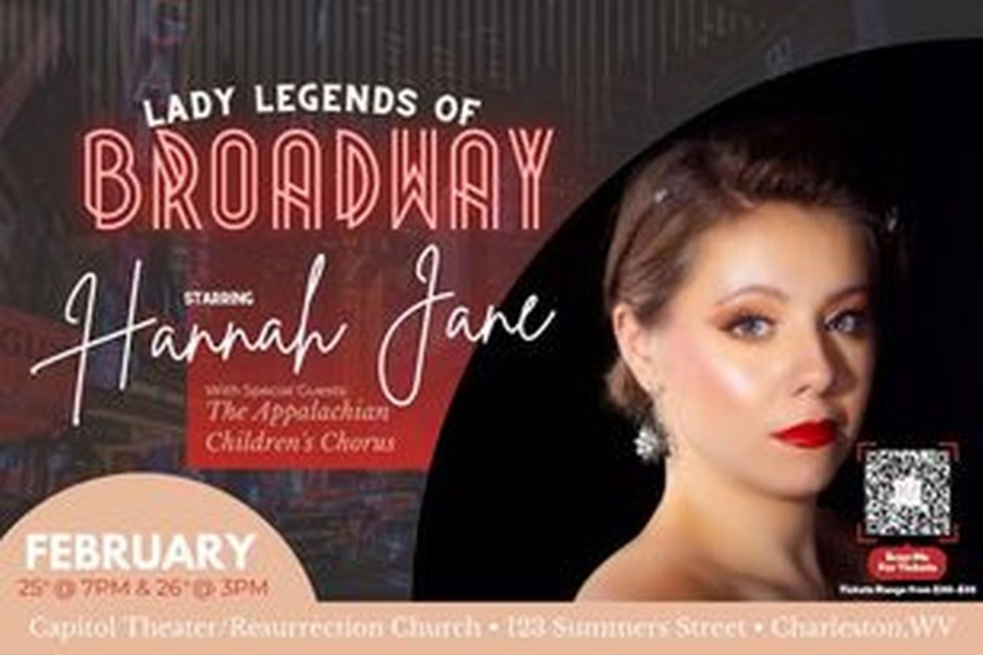 Feature: Hannah Jane to Bring Her One Woman Show LADY LEGENDS OF BROADWAY to Charleston in February Feature: Hannah Jane to Bring Her One Woman Show LADY LEGENDS OF BROADWAY to Charleston in February Image