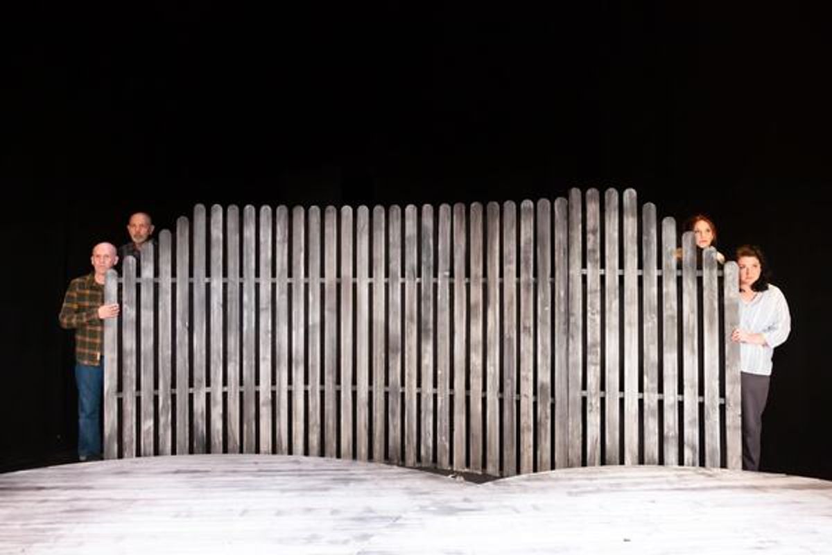 Conor Lovett, Joe Spano, Faline England and Sorcha Fox at 