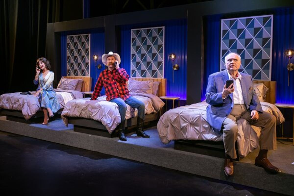 Rita Rudner, Brian Lohmann and Mike McShane at 